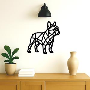 Wall decoration in the shape of a dog (bulldog)