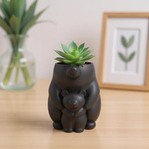 Bear & Baby Figurine 3 Designs Piggy Bank, Planter  Pen Holder