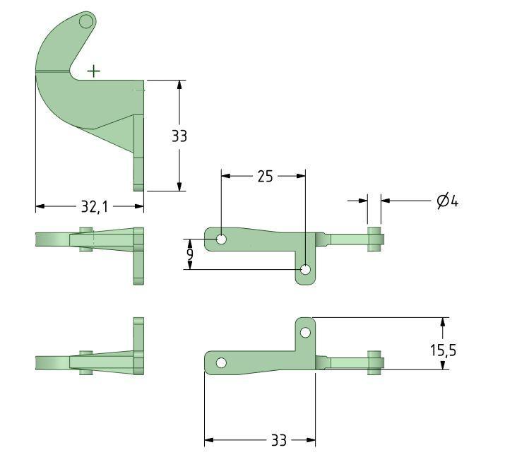 Hinge lug central armrest seat cupra