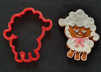 Sheep cookie cutter