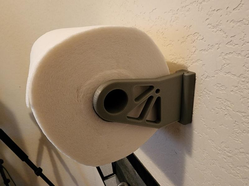 Kitchen paper roll holder (IKEA Skadis compatible) - REMIX for larger rolls