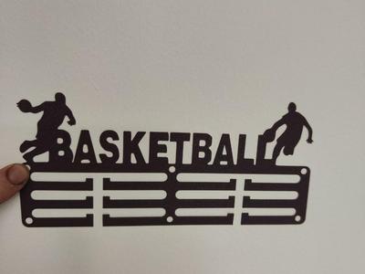 Basketball medal hanger
