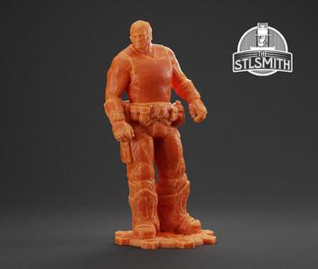Marcus Fenix Casual Gears of War OT Miniature STL