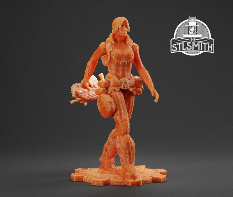 Anya Stroud Command Gears of War OT Miniature STL