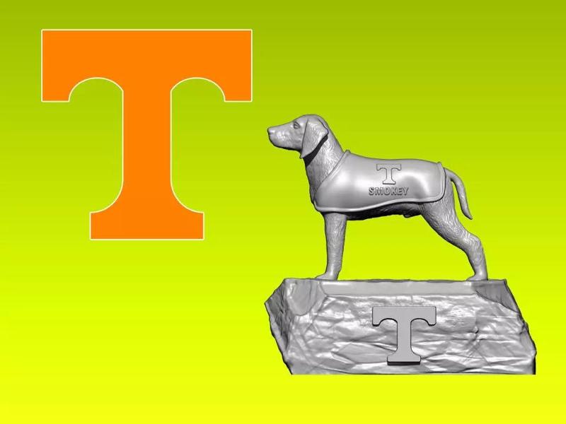 NCCA - TENNESSEE VOLUNTEERS SMOKEY NCAA MASCOT - 3D PRINT