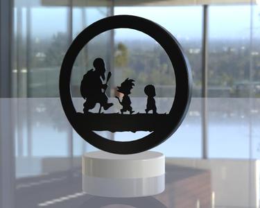 DragonBall type light table ornament