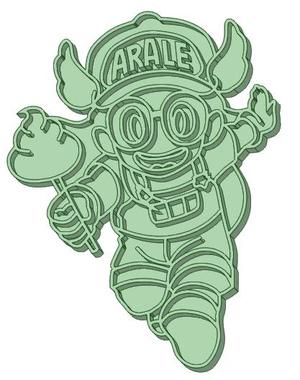 Arale whole cookie cutter
