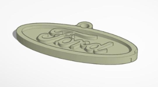 Ford logo pendant charm