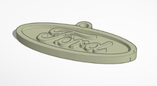 Ford logo pendant charm