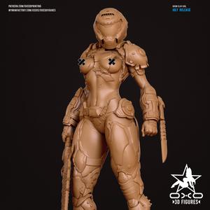 Doom Slay Girl Tabletop Miniature Figure (NSFW)