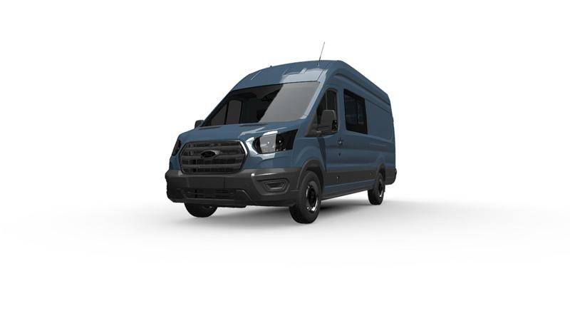 Ford Transit Double Cab-in-Van H3 350 L4 (Blue Metallic)