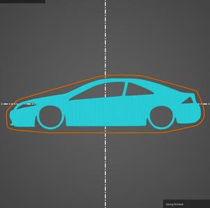 Ford Cougar 16V Zetec V6 key silhouette