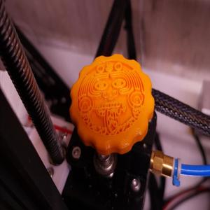 Ender 3 - Extruder Knob Aztec Calendar