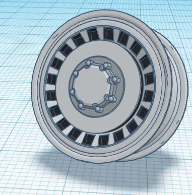 1/24 - 1/25 scale Ford truck wheel