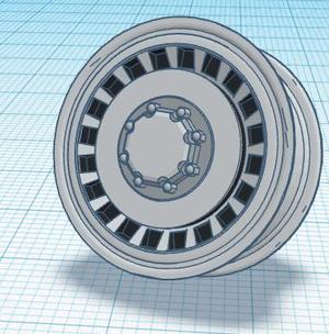1/24 - 1/25 scale Ford truck wheel