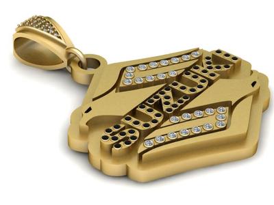 Suzuki Gold Pendant – 3D Printable Jewelry Model | Stylish Logo Design