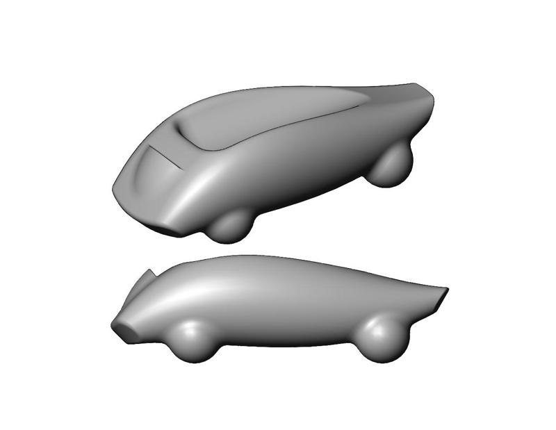 Miniature vehicle automotive speed sculpture N012