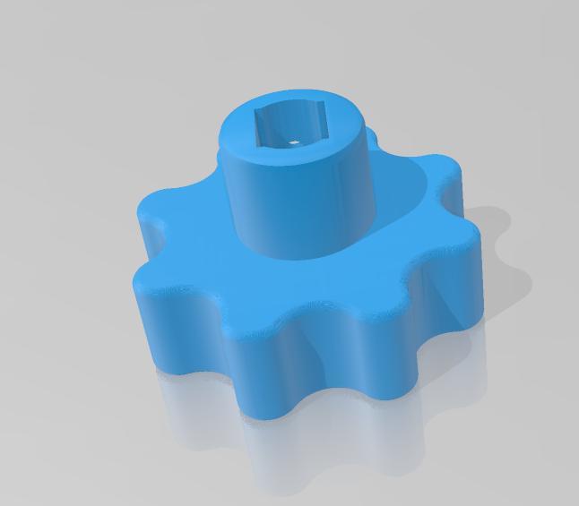 Gearshift adjustment aid Simson knob