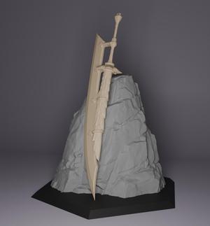 Sakura greatsword stand