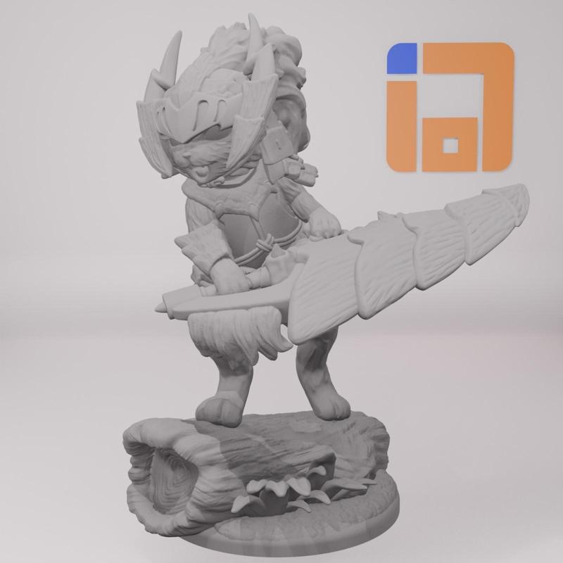 Monster Hunter: Fellyne/Palico with Zinogre set