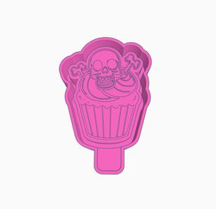 Skull Cupcake Mold Housing STL
