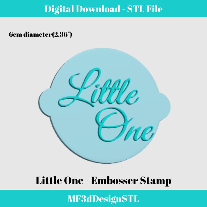 Little One Fondant Stamp Embosser & Debosser | Polymer Clay Stamps | Baby Shower Cutters