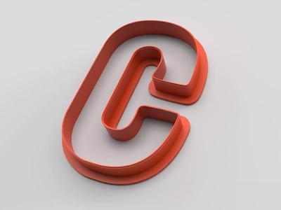 Cookie cutter - English alphabet - Letter C