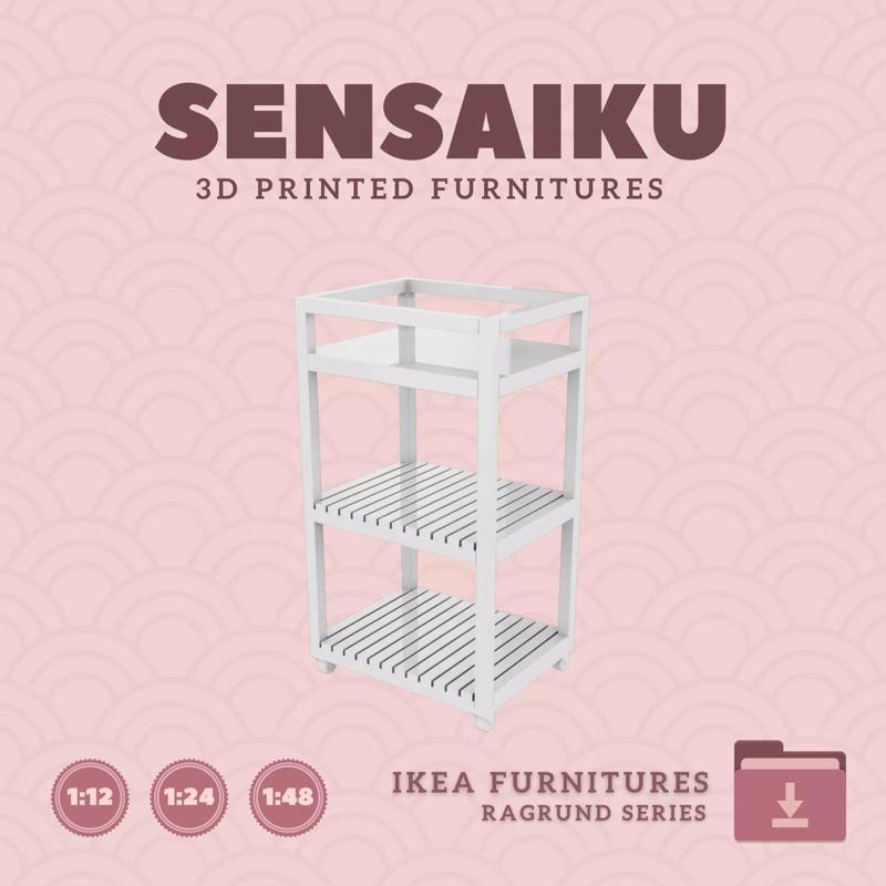 RAGRUND Cart for Miniature Dollhouse - IKEA - 3D Print