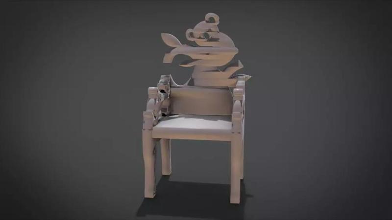 Unique Chair Ornament with Koala Ornament motif