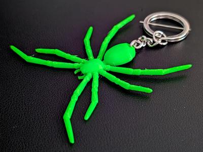 TPU Halloween 3d Spider Keyring