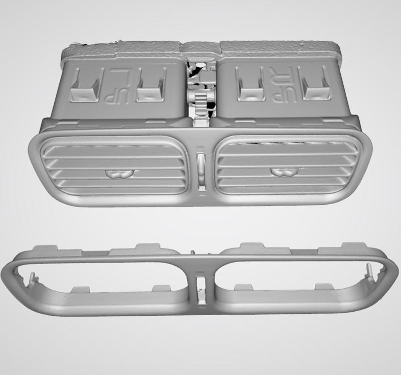 2in1 Nissan Silvia S13 180SX Centre Vent Air Duct 3d Scan with frame