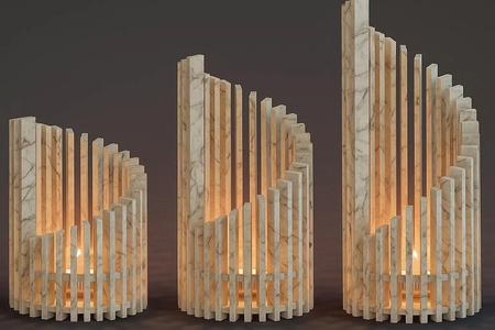 3 Piece Modern Candle Holder Set