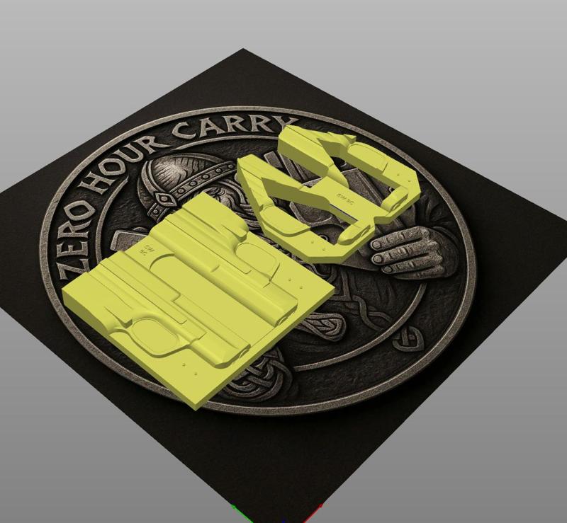 SW MP 9C IWB Taco Holster Mold with TrimJigg Compatible with M&P Compact and M&P 2.0 3.6