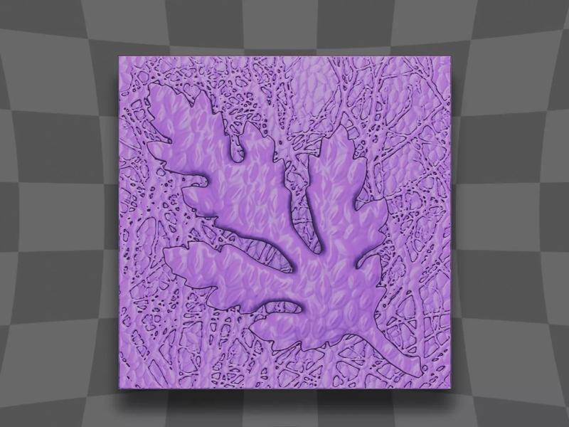 The final leaf decoration