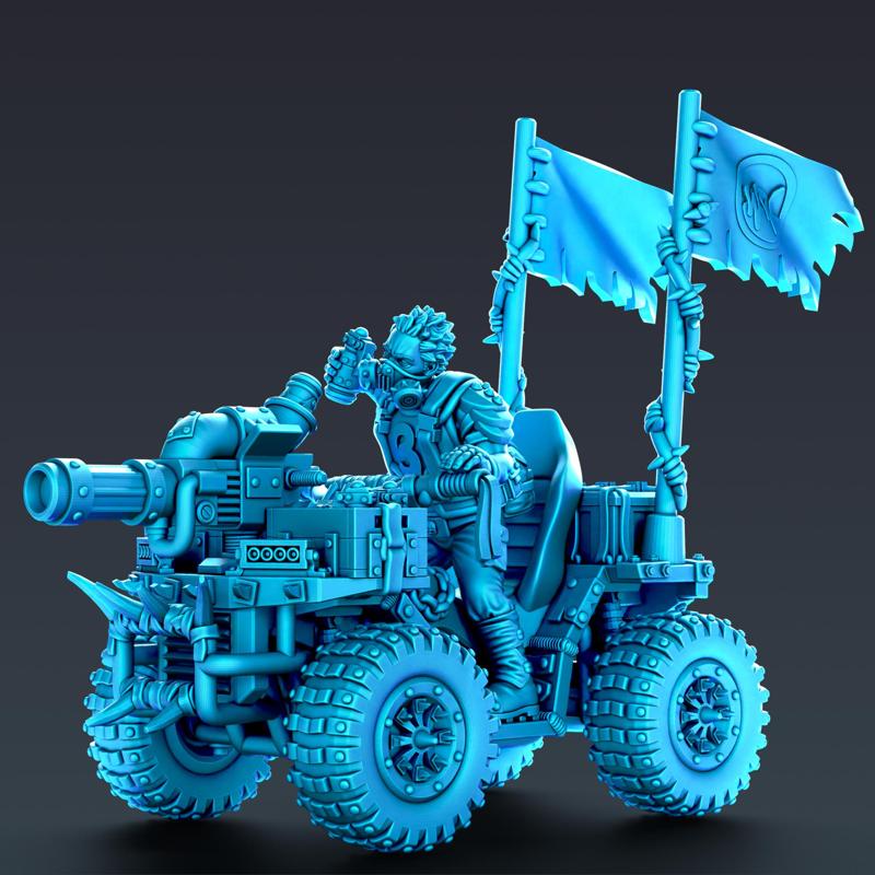 Wasteland ATV Bike with Rider