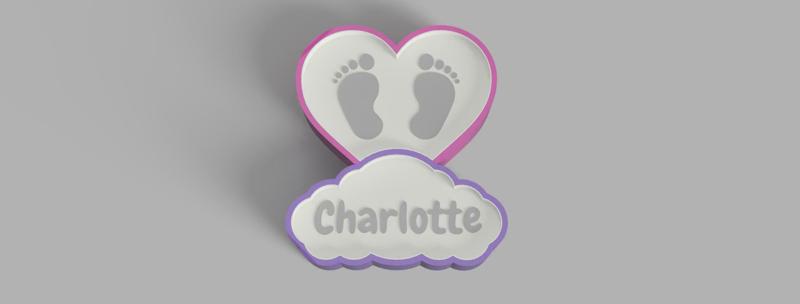 CHARLOTTE'S NAME NIGHTLIGHT FOR BABY'S ROOM