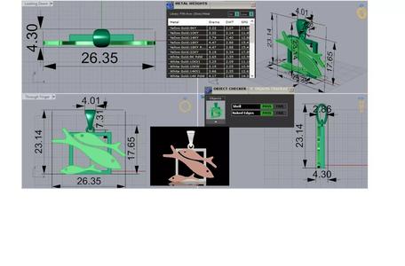 gold stl 3dm Pendant A Symbol of Peace and Nature gp0054