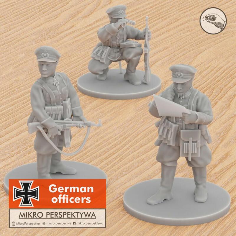 German Officers set 28mm supported
