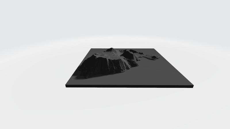 🌋 Vulcano (Italy) 3D Map