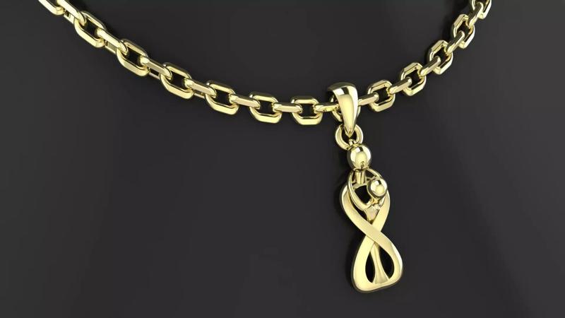 Paired  Pendant 3D print model