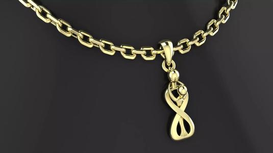 Paired  Pendant 3D print model