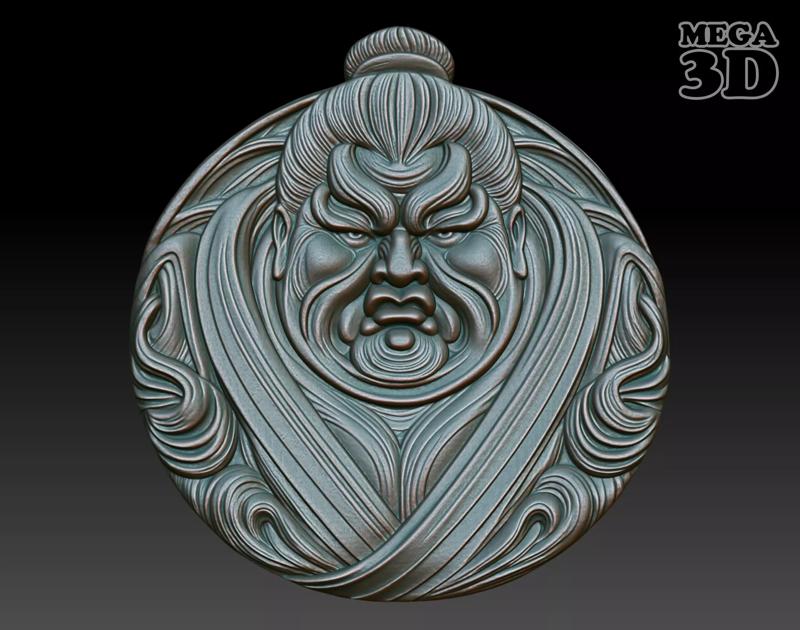 Sumo Wrestler basrelief 06 240802