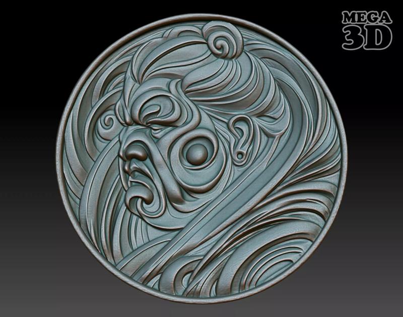 Sumo Wrestler basrelief 02 240802