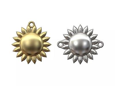 Sun pendant and bracelet charm