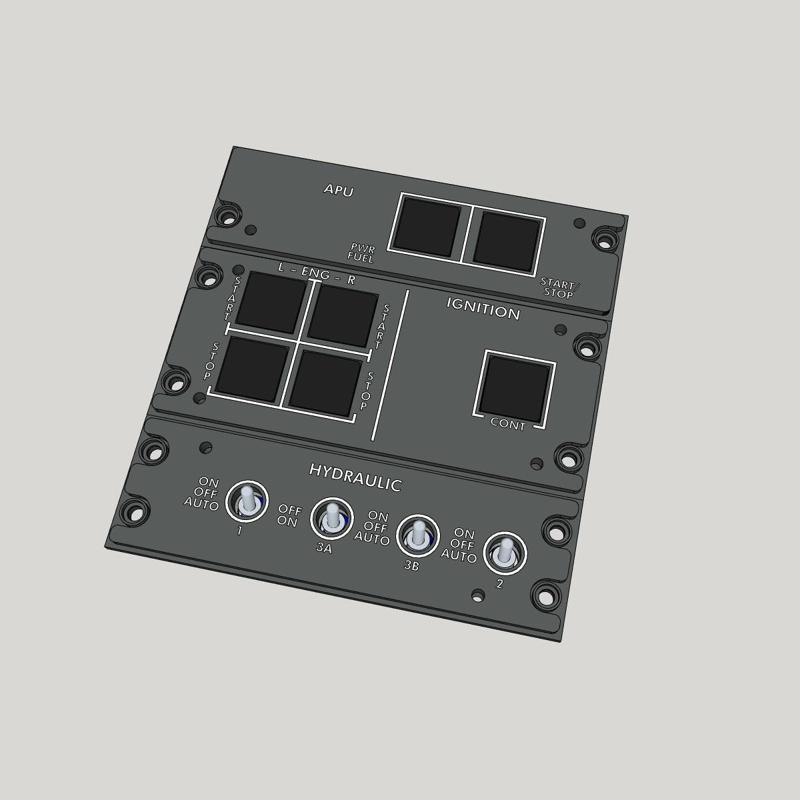 CRJ-900 APU, Ignition and Hydraulic panels