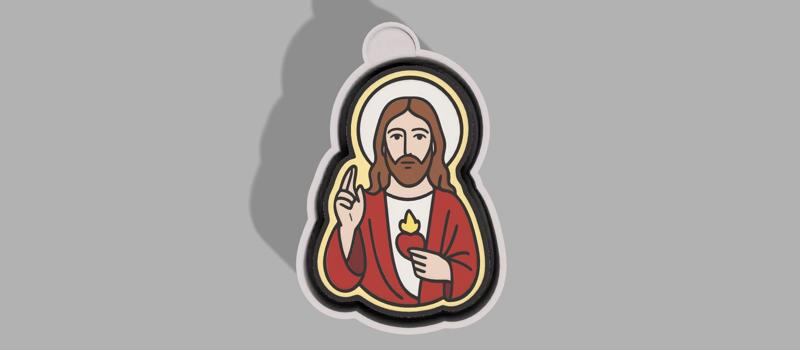 🙏🔥 Jesus Mold – Freshie, Keychain, Resin & Candle Mold