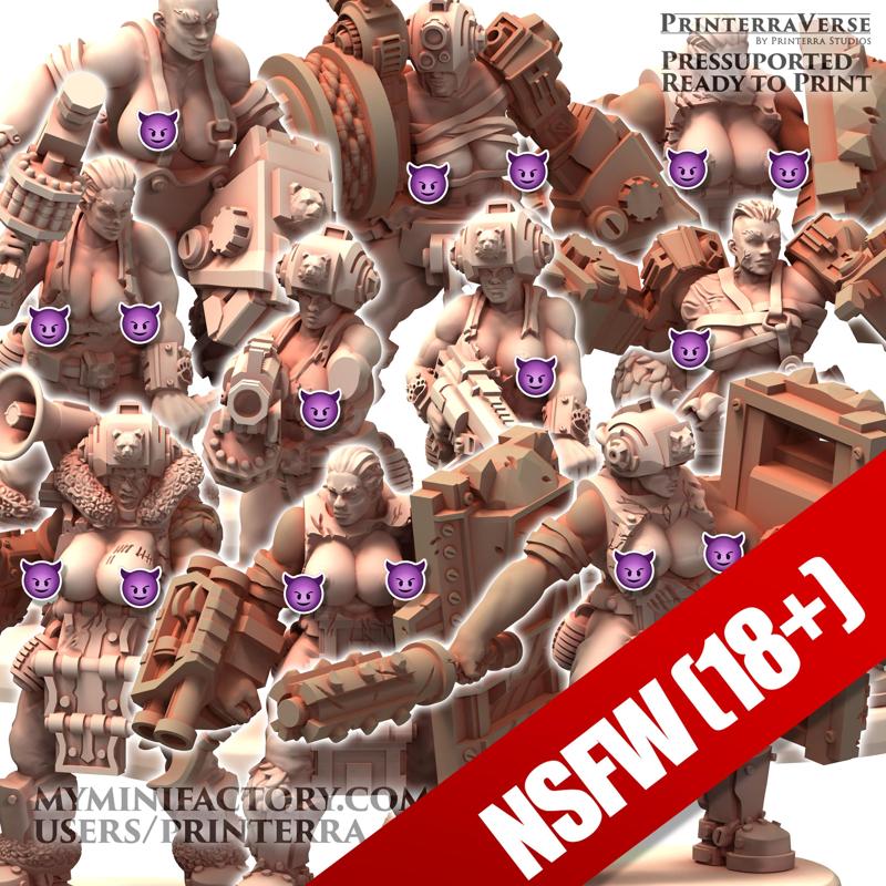 018 OGRESS NSFW Brigade Topless Muscular Thicc Woman