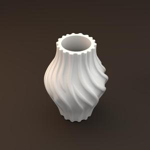 Twist Flow Vase – 3D Printable Spiral Design