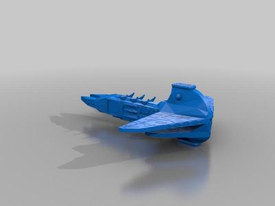 Star Trek Cardassian Hutet class ship