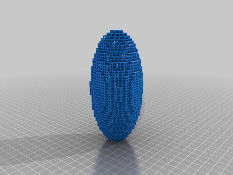 Hollow Pixel Elipsoid